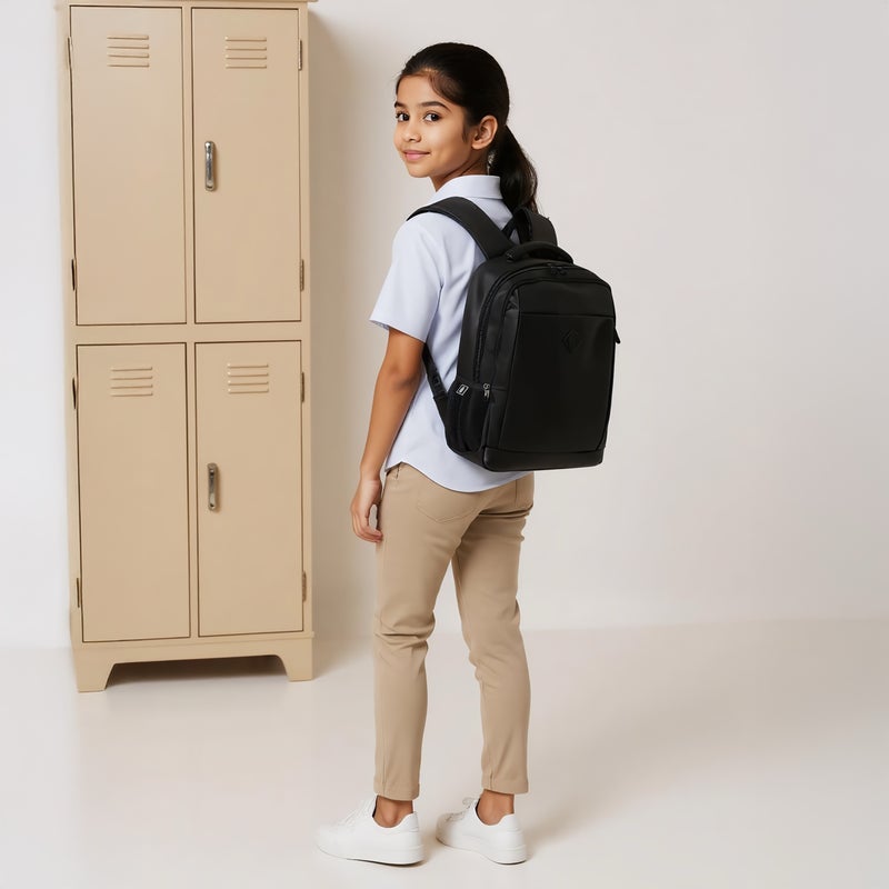 LIFESTYLE Tech Solid Black Backpack for Men - Image 3